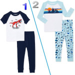 WONDER NATION Boy's size 12 Mos, 18 Mos -or- 2T PAJAMAS 2-Pc CHOOSE