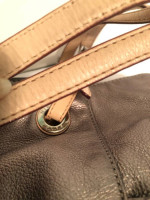 Michael Kors Metallic Gray Shoulder Bag Purse Tote