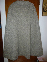 Womens Vintage Jimmy Hourihan of Dublin Irish Donegal Tweed Cape Small