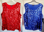 Sequin tops, XL/12
