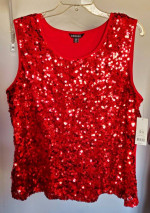 Sequin tops, XL/12