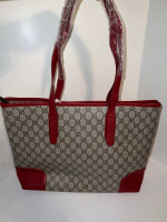 Gucci Signature Logo Tote bag Shoulder Bag Purse