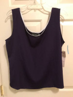 Deep plum tank top 14P NWT