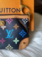 Louis Vuitton Pochette Milla MM - Monogram Multicolor Black M60097