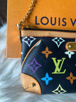 Louis Vuitton Pochette Milla MM - Monogram Multicolor Black M60097