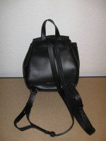 Rebecca Minkoff Sofia Backpack, black leather w/ multi-color tassle