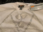 White embellished top L NWT
