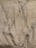White embellished top L NWT