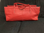 Kate Spade rare leather wide shoulder bag RED
