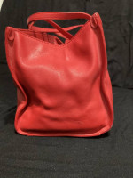 Kate Spade rare leather wide shoulder bag RED