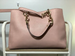 Michael Kors Pink Handbag Cynthia Satchel w/ detachable crossbody strap