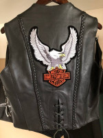 Leather Women's Vest UNIK Size L Warn a couple of times