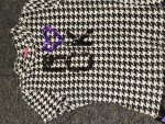 Girls 16 Pinky ROCK rocker dress leather skirt, b/w checker top. Lot 0