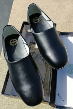 Men's Leather Upper Slippers