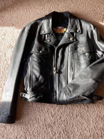 Harley Davidson leather motorcycle jacket