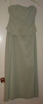 Green Bridesmaid /Evening Gown-2 piece-Strapless Top/Long Skirt-Size 6