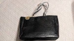 Handbag & Wallet, Black Faux Leather, MKF Collection