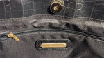 Handbag & Wallet, Black Faux Leather, MKF Collection