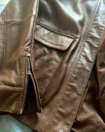 Lacoste ladies soft lamb leather jacket, cotton lining,12, Retail $625