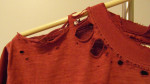Authentic Distressed Ladies Cotton Top