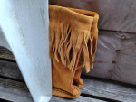 Women's high boot fringe Mocassins Size 6 Made in Canada *Top Quality