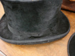 Antique 1890s 1900s Beaver Top Hats and Case Knox Hat New York & Paris