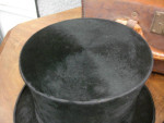 Antique 1890s 1900s Beaver Top Hats and Case Knox Hat New York & Paris