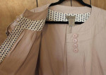 Art & Soul Jacket Womens  Tan Top Collard Button Up AT THE TOP