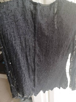 Vintage Stenay Silk Beaded Holiday Top