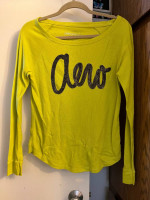 Aeropostale Long Sleeve Top - Green - Size M