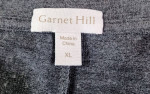 Garnet Hill Tunic Top • Asymmetrical Hem • Gray