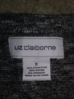 Liz Claiborne Sweater/Top Lightweight  - Women's Small - Gray