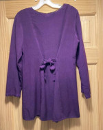 New, Embroidered, Tunic Top w/lace up front.