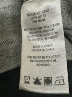 Kut from the Kloth Charcoal Gray Rose Embroidered Long Sleeve Top Women’s Smal