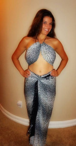 Safari Leopard 2-PC Bathing Suit Cover Up Skirt and Top Set
