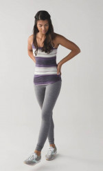 LULULEMON STRIPED TANK TOP Sz 4 or 6 Excellent