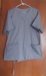 WonderWink Scrubs Light Grey NWOT (Womens L Top & PM Pants)
