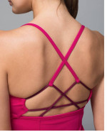 LULULEMON PINK DANCING WARRIOR STRAPPY TANK TOP Sz 4