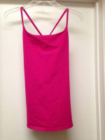 LULULEMON PINK DANCING WARRIOR STRAPPY TANK TOP Sz 4