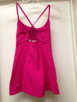 LULULEMON PINK DANCING WARRIOR STRAPPY TANK TOP Sz 4