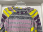 LULULEMON STRIPED LONG SLEEVE TOP Sz 4