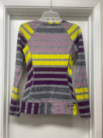 LULULEMON STRIPED LONG SLEEVE TOP Sz 4