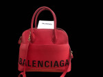 Authentic Balenciaga Red Ville Top Handle Crossbody Bag