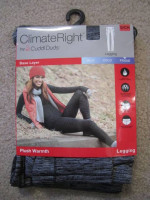 New Women's ClimateRight Base Layer Plush Warmth Frigid Leggings / Top