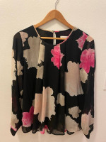 Black and pink Floral Calvin Klein womens top