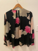 Black and pink Floral Calvin Klein womens top
