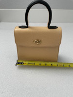 Coach Black/Tan Madison Gracie Top Handle Crossbody bag Italy