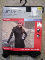 ClimateRight Women's Base Layer Plush Warmth Top / Leggings Cuddl Duds