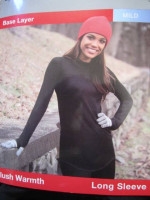 ClimateRight Women's Base Layer Plush Warmth Top / Leggings Cuddl Duds