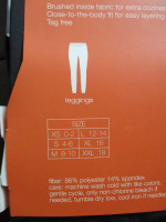 New Gilligan & O'Malley Cuddleduds style base layer leggings and top